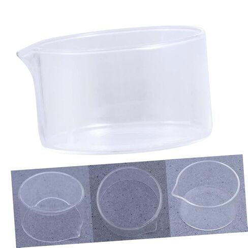 LIFKOME Glass Crystallizing Dish Heat Resistant Flat Bottom Container with Spout for and Laboratory Use Glass Material for Performance in Saudi Arabia
