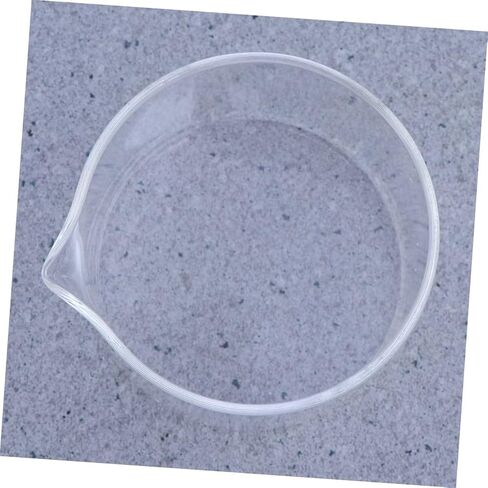 LIFKOME Glass Crystallizing Dish Heat Resistant Flat Bottom Container with Spout for and Laboratory Use Glass Material for Performance in Saudi Arabia