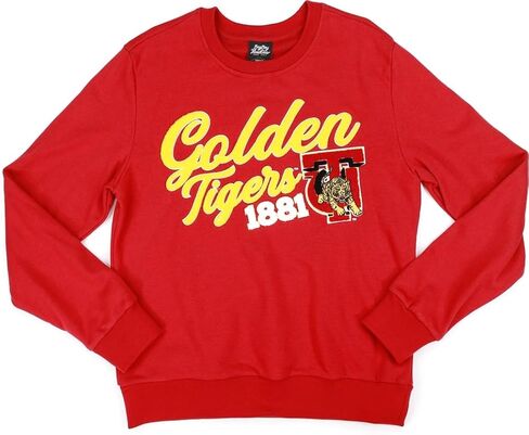 Big Boy Tuskegee Golden Tigers S5 Mens Crewneck Sweatshirt [Crimson Red] - ID#71623-54-208-0-0 in Saudi Arabia