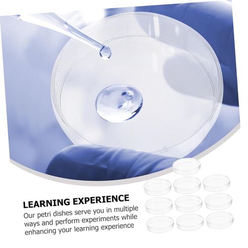 Luxshiny 10pcs Laboratory Cell Culture Plate Petri Dishes for Medical and Scientific Research for Home School and Lab Use in Saudi Arabia