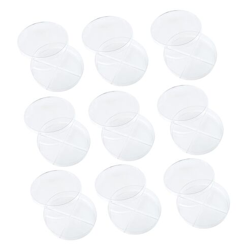 Zerodeko 10pcs Lab Petri Dishes Divided School Dishes Portable Bottom for Cell Culture and Research in Saudi Arabia