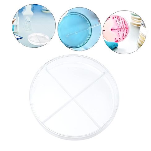 Zerodeko 10pcs Lab Petri Dishes Divided School Dishes Portable Bottom for Cell Culture and Research in Saudi Arabia