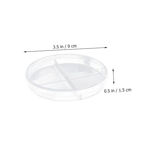 Zerodeko 10pcs Lab Petri Dishes Divided School Dishes Portable Bottom for Cell Culture and Research in Saudi Arabia