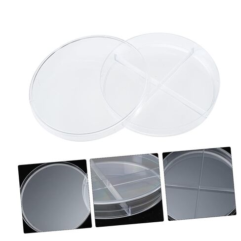 Zerodeko 10pcs Lab Petri Dishes Divided School Dishes Portable Bottom for Cell Culture and Research in Saudi Arabia