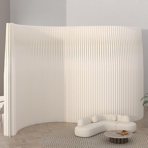 Multifunctional Folding Kraft Paper Room Divider - Freestanding Wall Partition for Living Rooms, Offices, Beauty Salons, Privacy Screen, Space Saver, Stylish Home Decor in Saudi Arabia