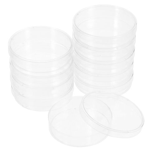 Holibanna 10pcs Round Cell Culture Plates Agar Dishes for Mushrooms Lab and Teaching Use in Saudi Arabia