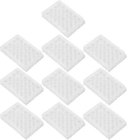 Polystyrene Tissue Culture Plate Highly Transparent Flat Bottom Uniform Thickness with Lid for Laboratory Biology Room 10pcs (24 Well) in Saudi Arabia
