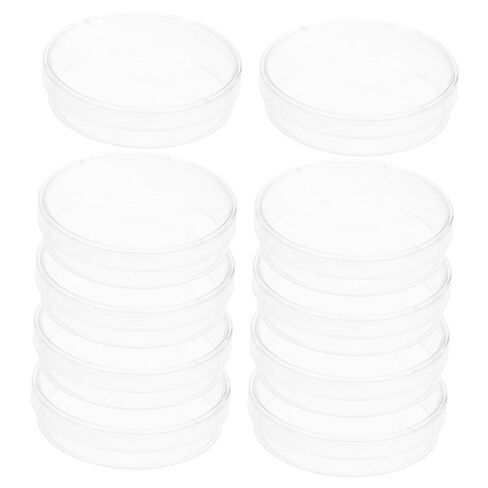 Alipis 10pcs Round Petri Dishes Agar Plates for Cell Dishes Mushroom Agar Plates Educational Tool in Saudi Arabia