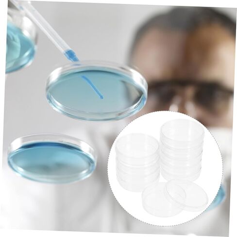 Alipis 10pcs Round Petri Dishes Agar Plates for Cell Dishes Mushroom Agar Plates Educational Tool in Saudi Arabia