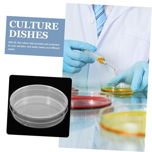 Alipis 10pcs Round Petri Dishes Agar Plates for Cell Dishes Mushroom Agar Plates Educational Tool in Saudi Arabia