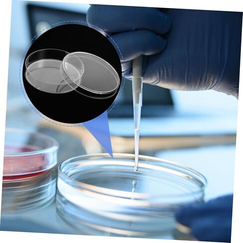 Alipis 10pcs Round Petri Dishes Agar Plates for Cell Dishes Mushroom Agar Plates Educational Tool in Saudi Arabia