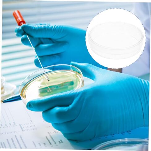 Alipis 10pcs Round Petri Dishes Agar Plates for Cell Dishes Mushroom Agar Plates Educational Tool in Saudi Arabia