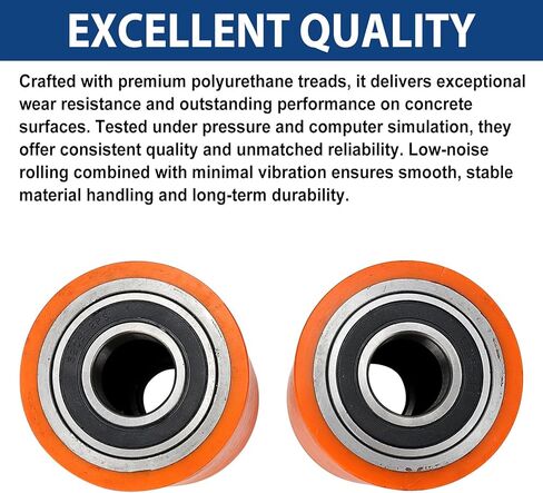 8HBW23 2-Pcs Load Wheel Kit - Compatible with Toyota Model 8HBW23 Electric Pallet Jack Lift Truck in Saudi Arabia