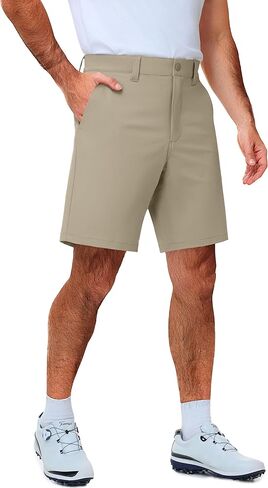 PULI Men's Golf Shorts 9 Inch Stretch Water-Resistant with 5 Pockets Hybrid Shorts for Hiking Travel Casual in Saudi Arabia