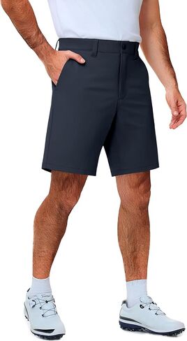 PULI Men's Golf Shorts 9 Inch Stretch Water-Resistant with 5 Pockets Hybrid Shorts for Hiking Travel Casual in Saudi Arabia