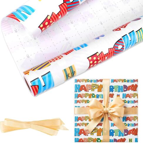 CAKKVDE Vintage Christmas Wrapping Paper Roll - Kraft Gift Wrap with Jute Twine | 17 Inch x 49 Feet Durable Holiday Wrapping Paper for Gifts (Brown reindeer) in Saudi Arabia