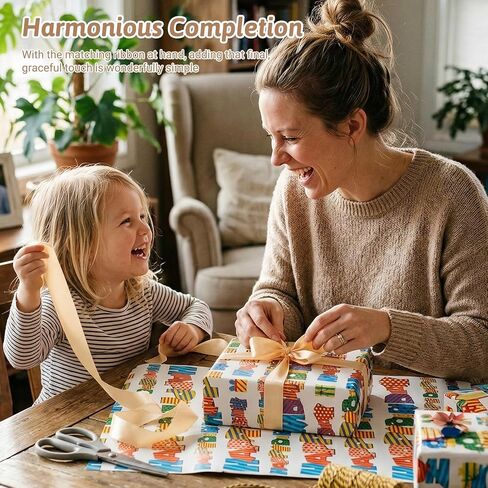 CAKKVDE Vintage Christmas Wrapping Paper Roll - Kraft Gift Wrap with Jute Twine | 17 Inch x 49 Feet Durable Holiday Wrapping Paper for Gifts (Brown reindeer) in Saudi Arabia