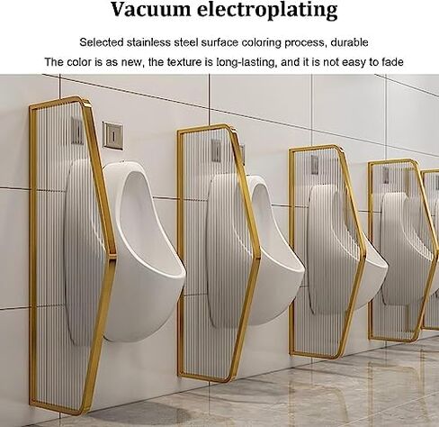 Stainless Steel Wall Mounted Urinal Partition Protection Screen for Men Durable Toilet Baffle for Public Restrooms (Set of 4 or 1) Enhance Privacy & Hygiene in Saudi Arabia
