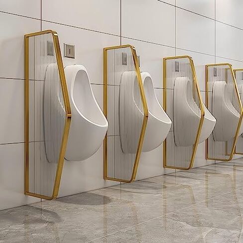 Stainless Steel Wall Mounted Urinal Partition Protection Screen for Men Durable Toilet Baffle for Public Restrooms (Set of 4 or 1) Enhance Privacy & Hygiene in Saudi Arabia