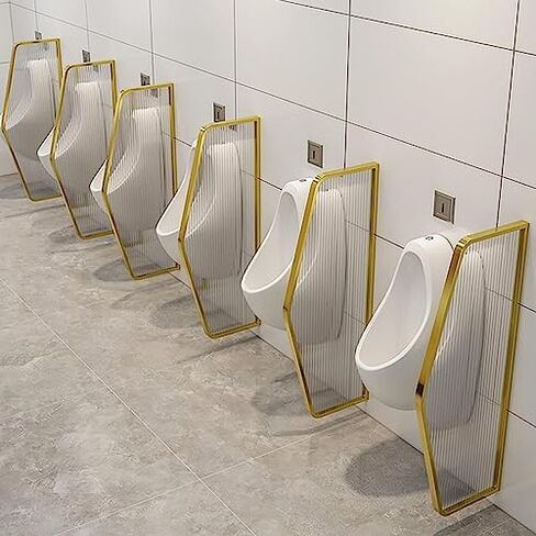 Stainless Steel Wall Mounted Urinal Partition Protection Screen for Men Durable Toilet Baffle for Public Restrooms (Set of 4 or 1) Enhance Privacy & Hygiene in Saudi Arabia