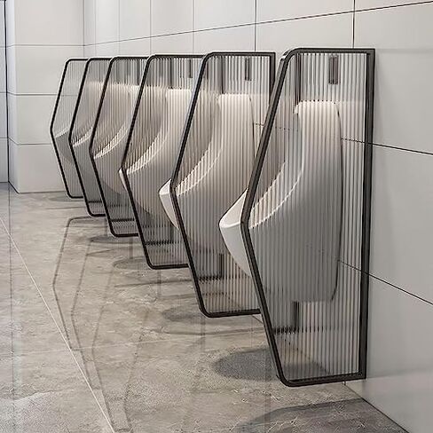 Stainless Steel Wall Mounted Urinal Partition Protection Screen for Men Durable Toilet Baffle for Public Restrooms (Set of 4 or 1) Enhance Privacy & Hygiene in Saudi Arabia