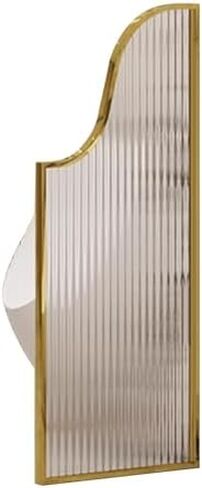 Wall Mounted Men's Toilet Partition Urinal Baffle Screen Bathroom Privacy Divider Panel Rose Gold Cubicle Panel for Hotels and Restrooms (40x150cm/15.7x59in) in Saudi Arabia