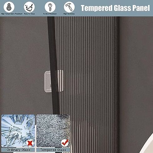 4 Pcs Wall Mount Urinal Partition Screen Men's Public Toilet Divider Wall, Tempered Glass Panel Privacy Separator for Malls, 59 55 51 47 41 39 35 31 in Tall (Color : d A, Size : 15 in Saudi Arabia