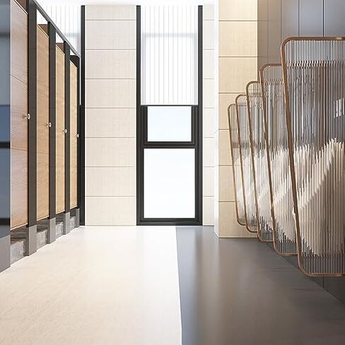 4 Pcs Wall Mount Urinal Partition Screen Men's Public Toilet Divider Wall, Tempered Glass Panel Privacy Separator for Malls, 59 55 51 47 41 39 35 31 in Tall (Color : d A, Size : 15 in Saudi Arabia