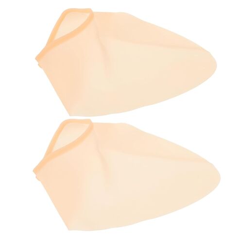 Beavorty 1Pair Silicone Shoe Covers for Salon Use Elastic and Non Slip Design Portable Hairdressing Shoe Protectors Skin Color for Styling Coloring and Outdoor in Saudi Arabia
