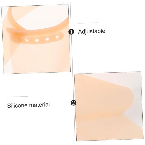Beavorty 1Pair Silicone Shoe Covers for Salon Use Elastic and Non Slip Design Portable Hairdressing Shoe Protectors Skin Color for Styling Coloring and Outdoor in Saudi Arabia