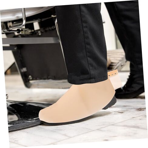 Beavorty 1Pair Silicone Shoe Covers for Salon Use Elastic and Non Slip Design Portable Hairdressing Shoe Protectors Skin Color for Styling Coloring and Outdoor in Saudi Arabia