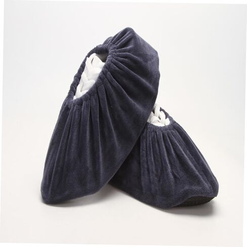 FOMIYES 4Pairs Skid Lint Cloth Shoe Covers Thickened Sole Non Slip Design for Indoor Use Random Colors Reusable Breathable Protection for Clean Floors in Saudi Arabia