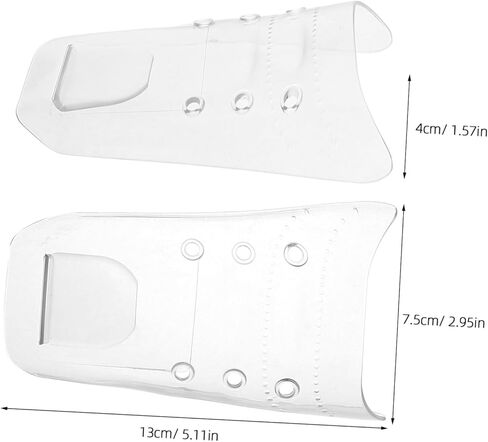 SHERCHPRY 1Pair Transparent Barber Shoe Cover Reusable Hair Stylist Foot Protection for Indoor Outdoor Salon Use for Haircuts Puncture Design Fits in Saudi Arabia