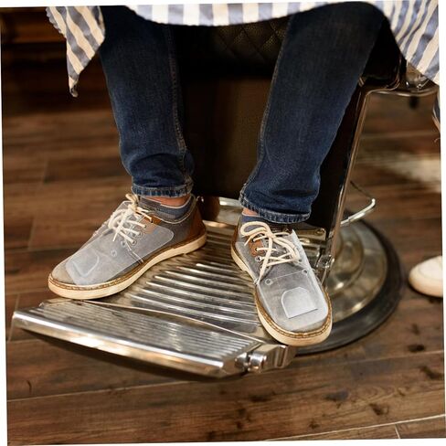 SHERCHPRY 1Pair Transparent Barber Shoe Cover Reusable Hair Stylist Foot Protection for Indoor Outdoor Salon Use for Haircuts Puncture Design Fits in Saudi Arabia