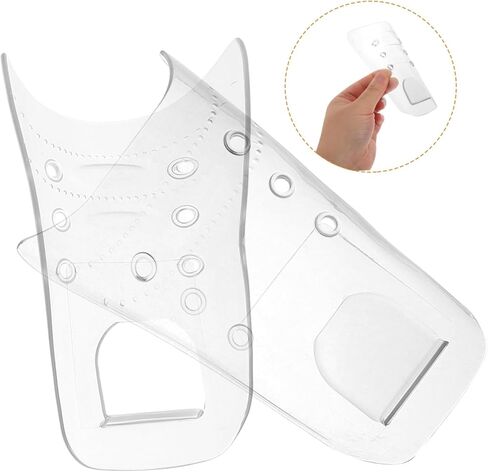 SHERCHPRY 1Pair Transparent Barber Shoe Cover Reusable Hair Stylist Foot Protection for Indoor Outdoor Salon Use for Haircuts Puncture Design Fits in Saudi Arabia