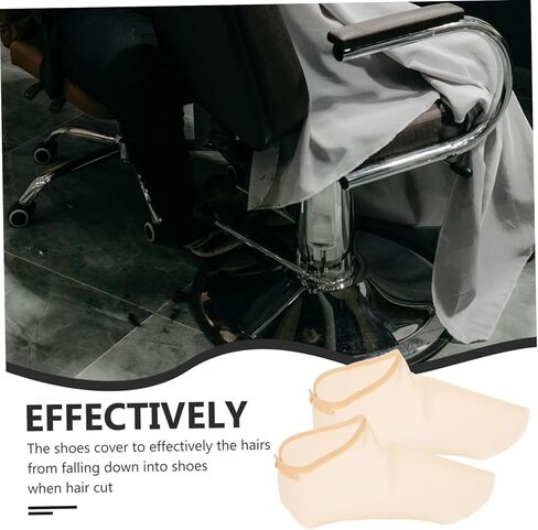 SHERCHPRY 1Pair Hair Stylist Shoes Covers Durable Silicone Shoe Protector for Salon Haircut Home Use Stretchable Dirt Resistant Versatile Fit for All in Saudi Arabia
