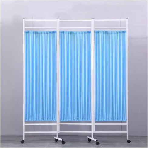 Medical Privacy Screen with Wheels - Folding & Rolling Room Divider for Indoor Privacy, Perfect for Office, Beauty Salon, and Hospital Use in Saudi Arabia