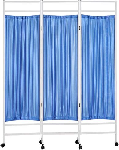 Medical Privacy Screen Portable 3/4/5/6 Panel Room Partition Wall with Wheels for Hospital Clinic Ward Metal Frame in Saudi Arabia