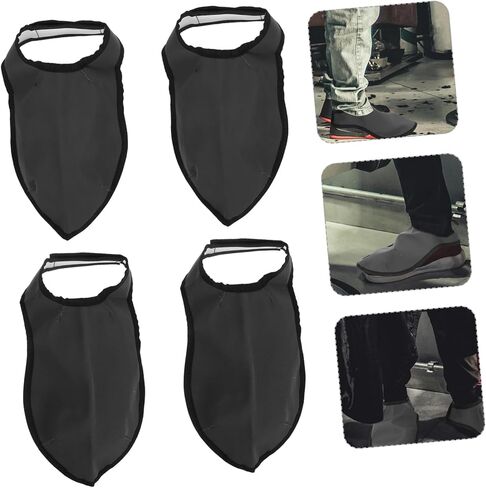 Ciieeo 4Pcs Hairdressing Cloth Shoe Covers for Barbers and Stylists Haircut Foot Protectors for Salon Use Easy to Clean and Reusable in Saudi Arabia