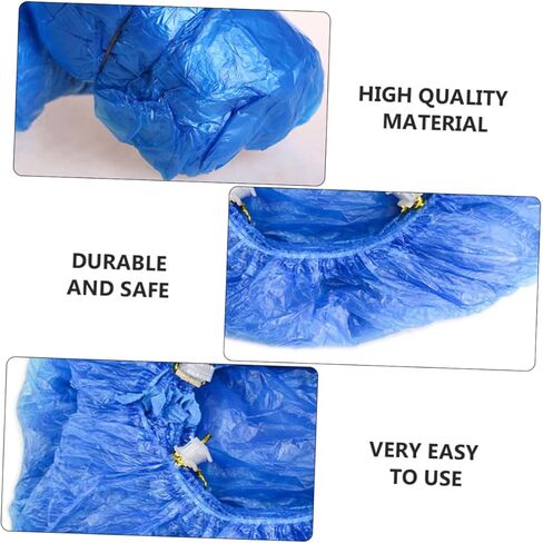 200Pcs Disposable Shoe Covers Non Slip Shoe Covers for Household Use Breathable Type Shoe Booties for Model Rooms Laboratories and Rainy Days in Saudi Arabia