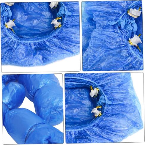 200Pcs Disposable Shoe Covers Non Slip Shoe Covers for Household Use Breathable Type Shoe Booties for Model Rooms Laboratories and Rainy Days in Saudi Arabia