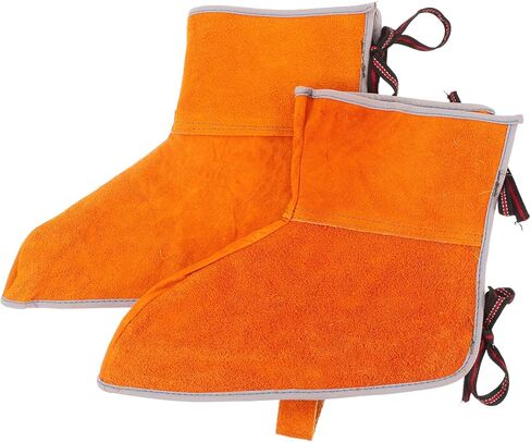 1Pair Heat Resistant Leather Welding Leg Covers Durable Foot Protection for Welding Cutting and Soldering Comfortable Design for Long Term Use Resistant Welding in Saudi Arabia