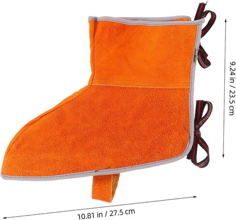 1Pair Heat Resistant Leather Welding Leg Covers Durable Foot Protection for Welding Cutting and Soldering Comfortable Design for Long Term Use Resistant Welding in Saudi Arabia