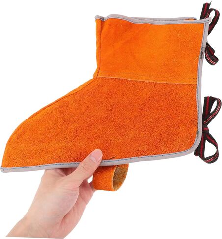 1Pair Heat Resistant Leather Welding Leg Covers Durable Foot Protection for Welding Cutting and Soldering Comfortable Design for Long Term Use Resistant Welding in Saudi Arabia