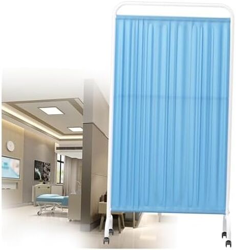 Portable 6ft Folding Room Divider on Wheels - 3-Panel Privacy Screen for Patient Rooms, Salons & Health Facilities - Versatile, Durable, and Stylish Color Options in Saudi Arabia