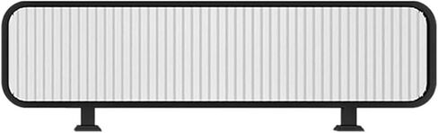 Stainless Steel Countertop Divider for Dining Areas Semi Privacy Screen Panel for Restaurant Bar Hotel and Office, Gold-7.87x39.37in/20x100CM in Saudi Arabia
