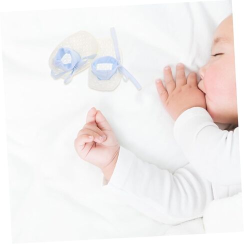 PartyKindom 1Pair Breathable Newborn Foot Covers with Drawstring Scratch Mesh Sleeves for Boy Girl Comfortable Protection for Warm Weather Use in Saudi Arabia
