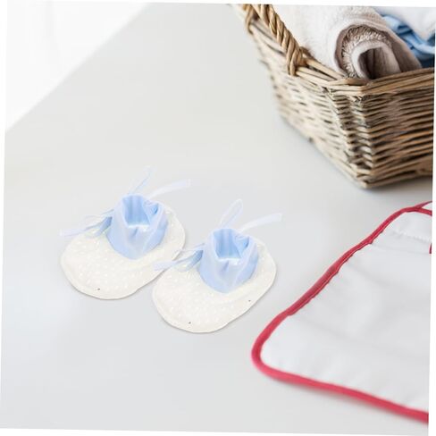 PartyKindom 1Pair Breathable Newborn Foot Covers with Drawstring Scratch Mesh Sleeves for Boy Girl Comfortable Protection for Warm Weather Use in Saudi Arabia