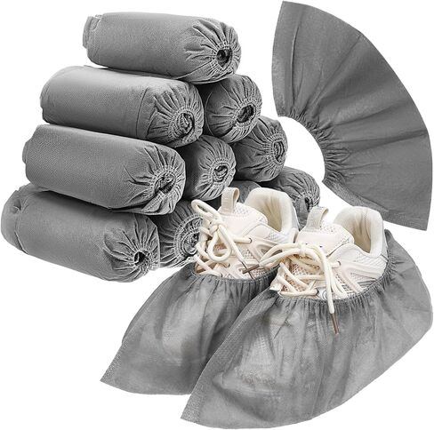 Sosoport 100Pcs Disposable Shoe Covers Overshoes for Indoor Use Breathable and Comfortable Shoe Protectors for Fits in Saudi Arabia