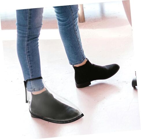 PartyKindom 2Pairs Haircut Shoes Covers Non Slip Reusable Cloaks for Barbers Hair Stylists and Outdoor Use Convenient Design for Easy Wear and Removal in Saudi Arabia